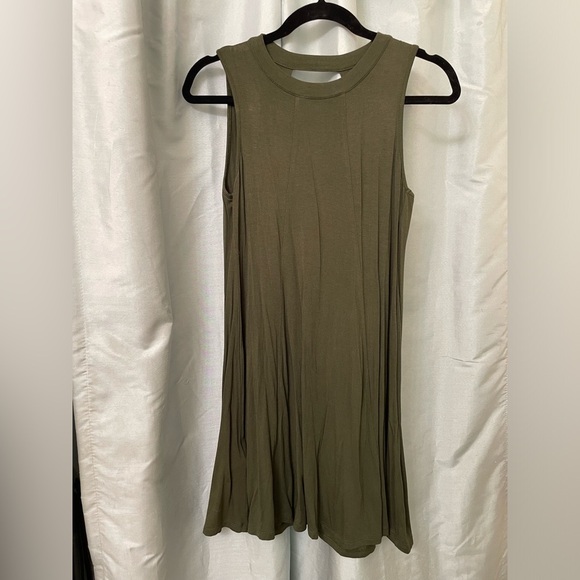 NWT BCBG XXS OLIVE DRESS - Picture 1 of 6